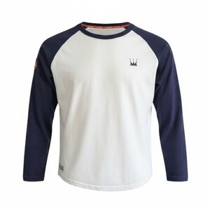 DADA SUPREME Basketball T-Shirt Raglan Long Sleeve Ring Neck Spell Out Medium